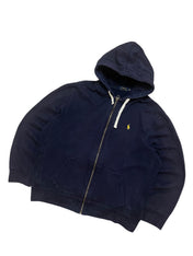 Polo Ralph Lauren Navy Full Zip Up Hoodie (XXL)