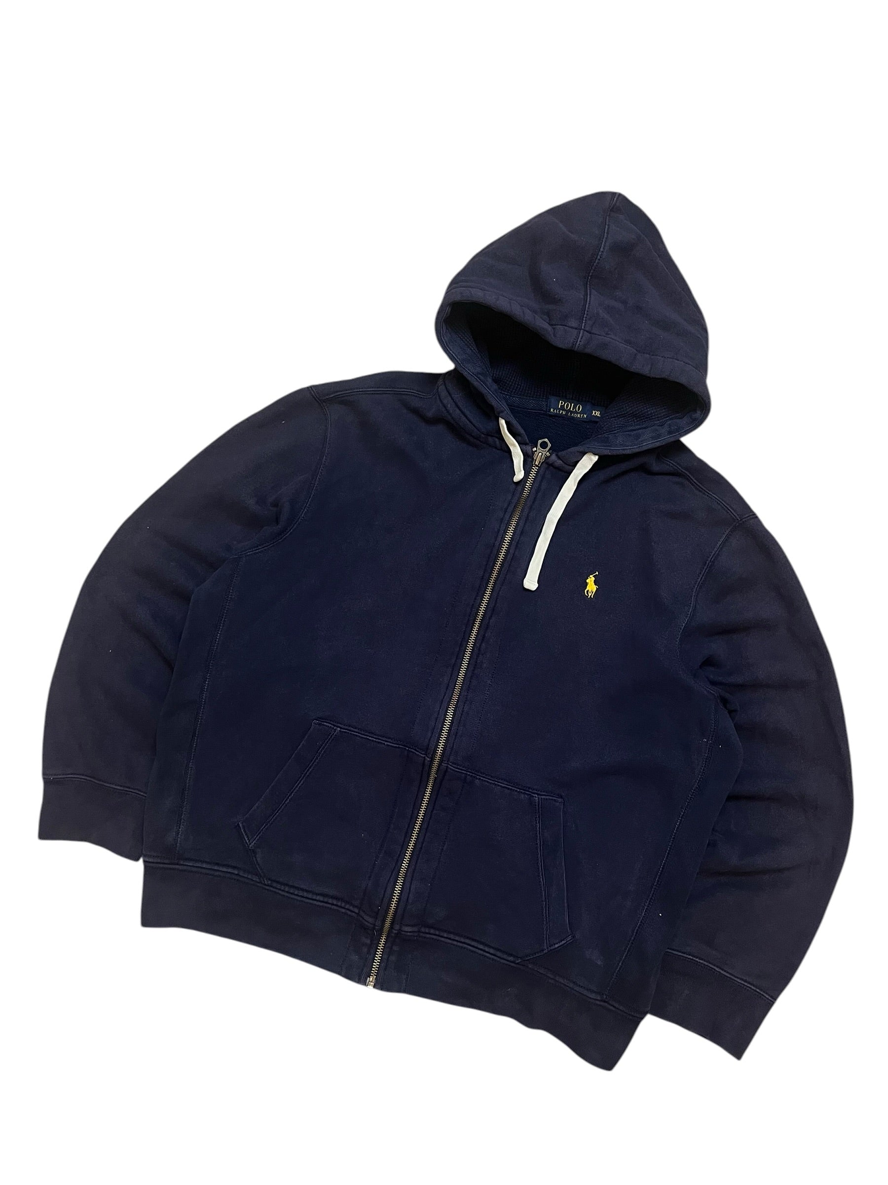 Polo Ralph Lauren Navy Full Zip Up Hoodie (XXL)