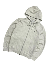 Polo Ralph Lauren Grey Full Zip Up Hoodie (XS)