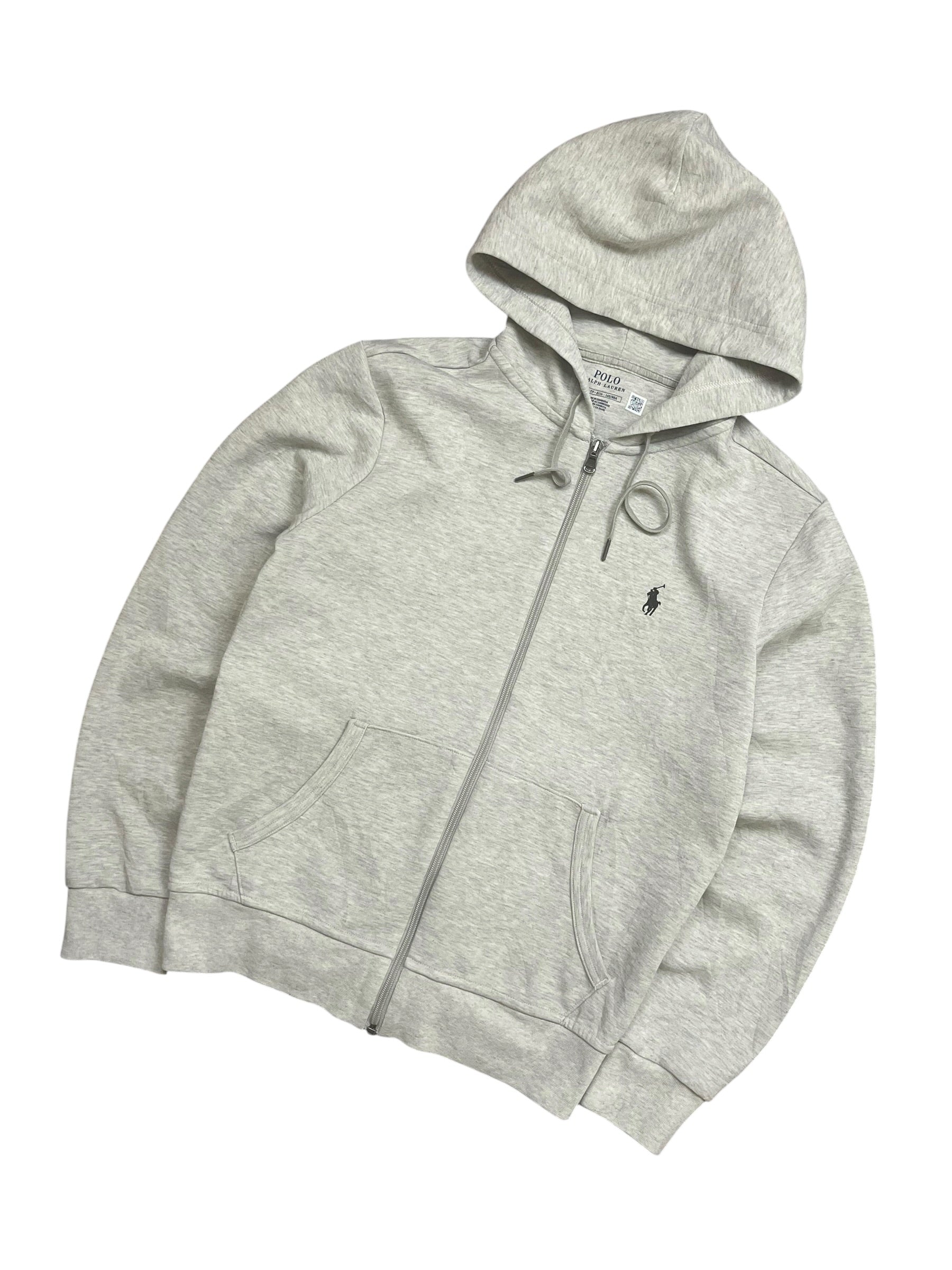 Polo Ralph Lauren Grey Full Zip Up Hoodie (XS)