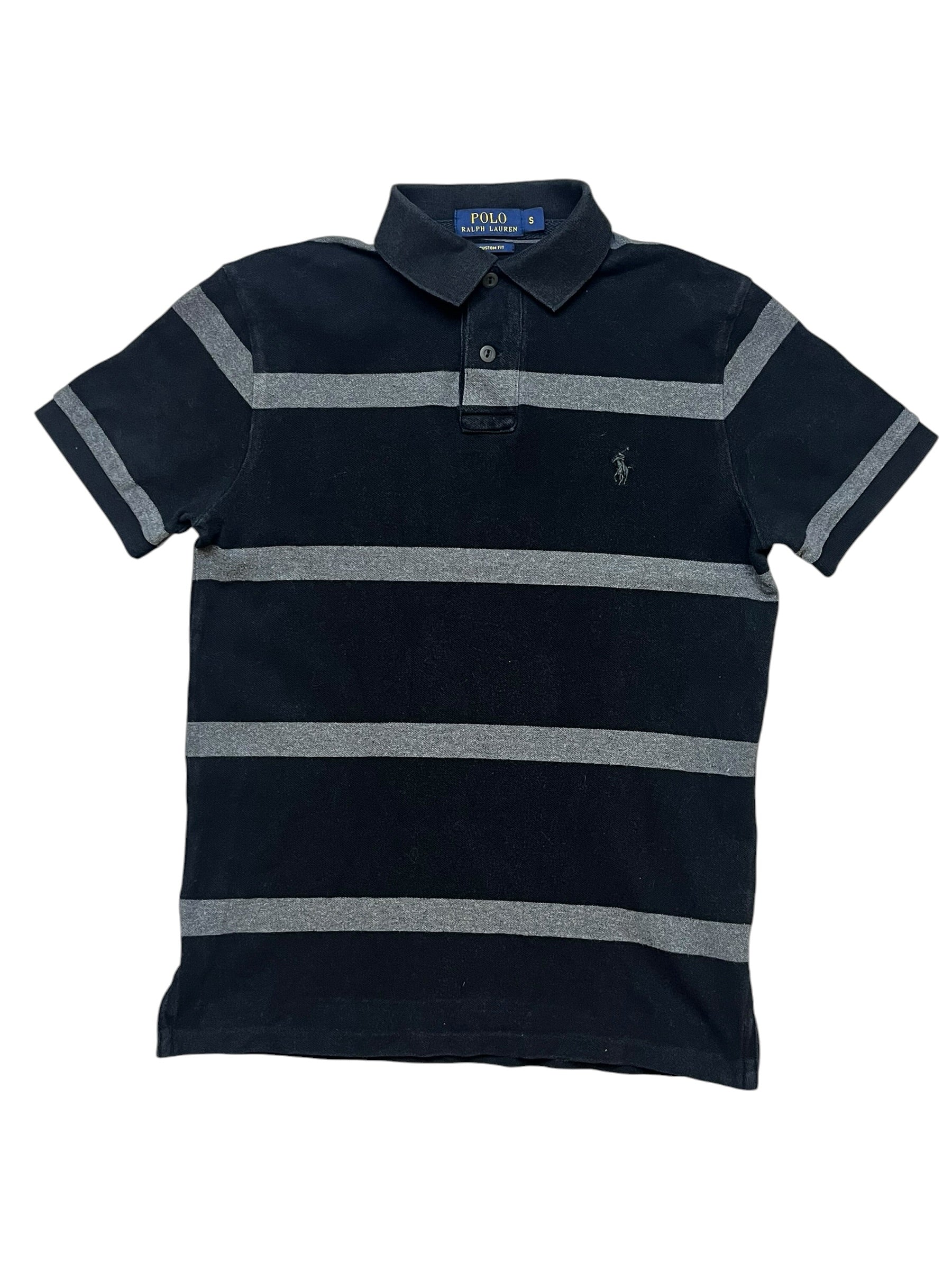 Polo Ralph Lauren Black Striped Poloshirt (S)