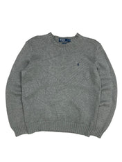 Polo Ralph Lauren Vintage Grey Knitted Crewneck (S-M)