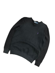 Polo Ralph Lauren Vintage Black Knitted Crewneck (S)