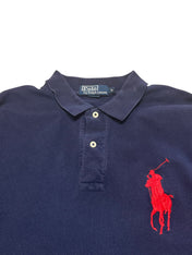 Polo Ralph Lauren Navy Bigpony Long Sleeve Poloshirt (M-L)