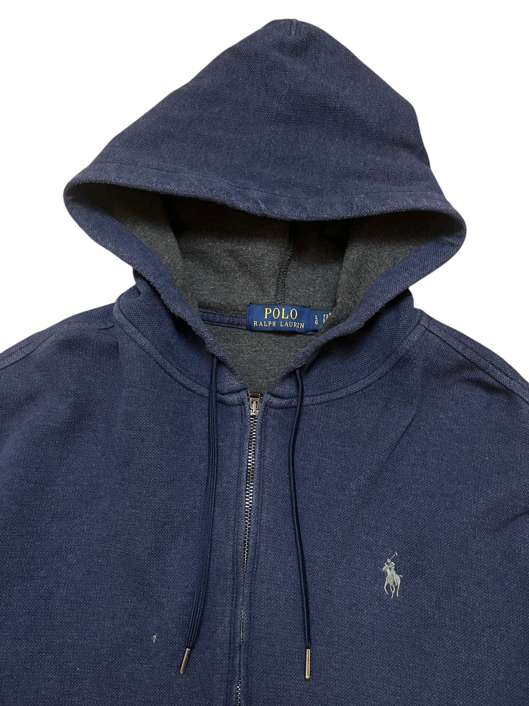 Polo Ralph Lauren Navy Full Zip Up Hoodie (L)