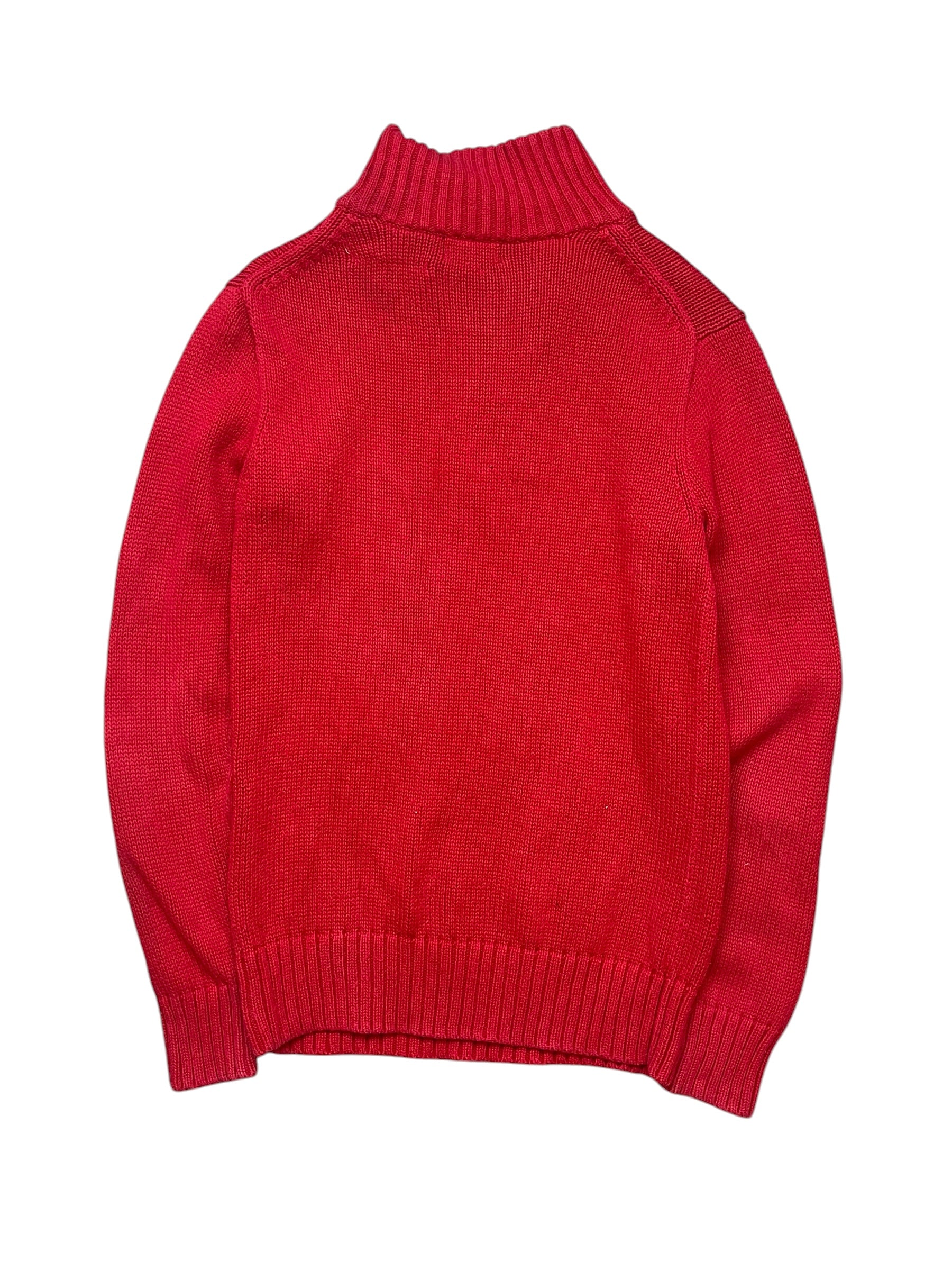 Polo Ralph Lauren Red Knitted Half Zip (Women S - Men XXS)