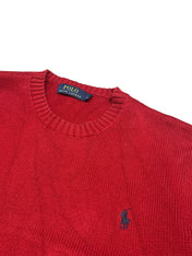 Polo Ralph Lauren Red Knitted Crewneck (M)