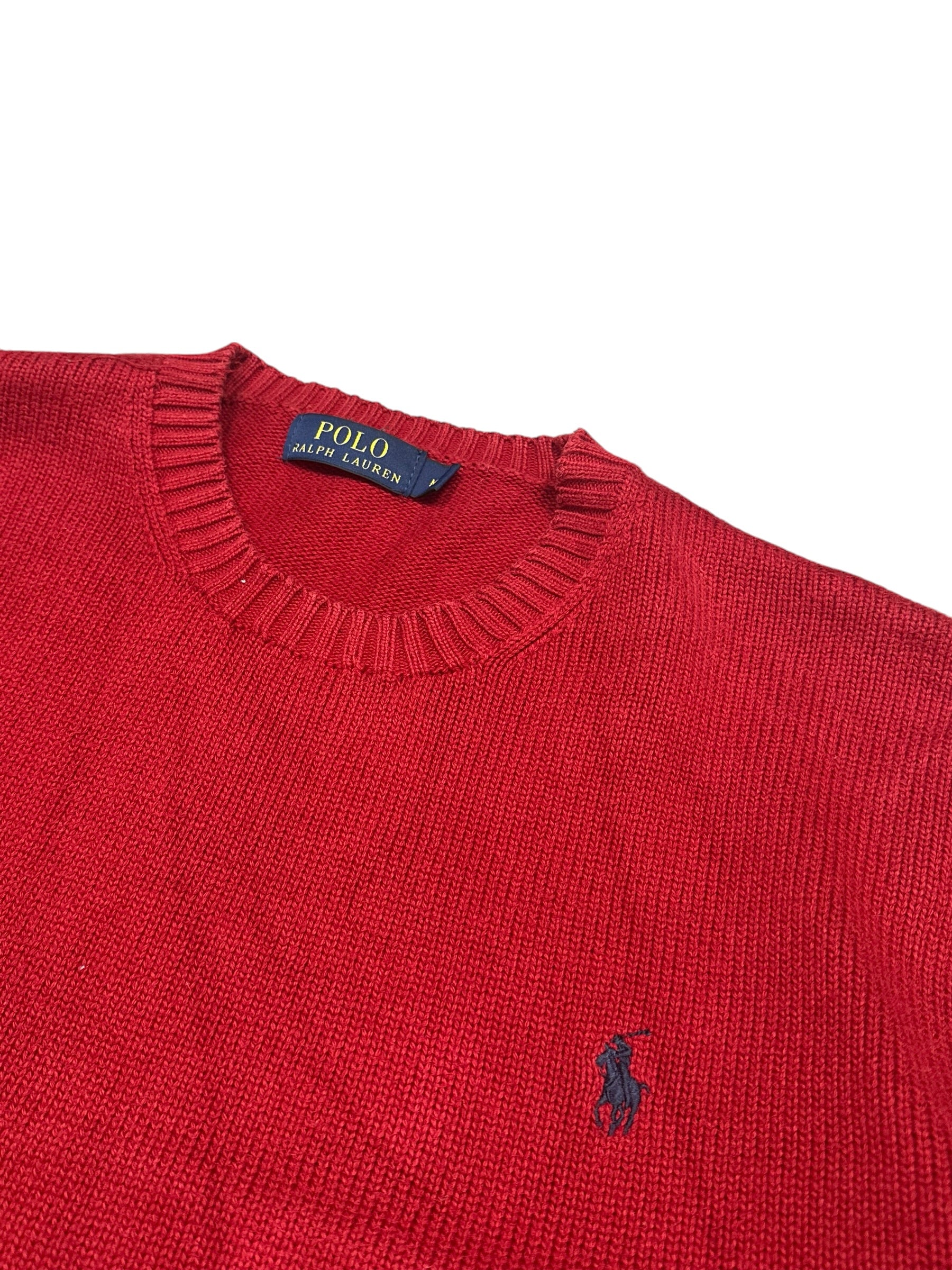Polo Ralph Lauren Red Knitted Crewneck (M)