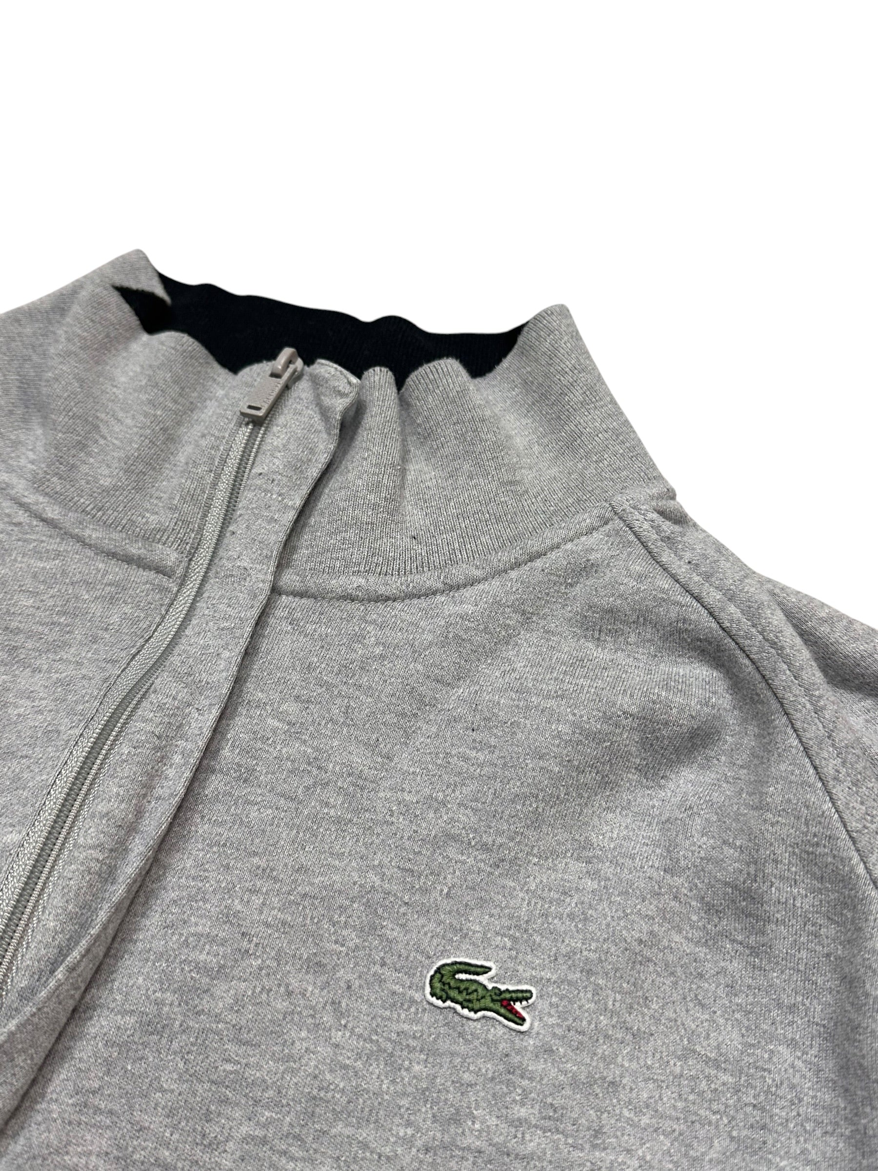 Lacoste Vintage Quarter Zip Pulover (XXL)
