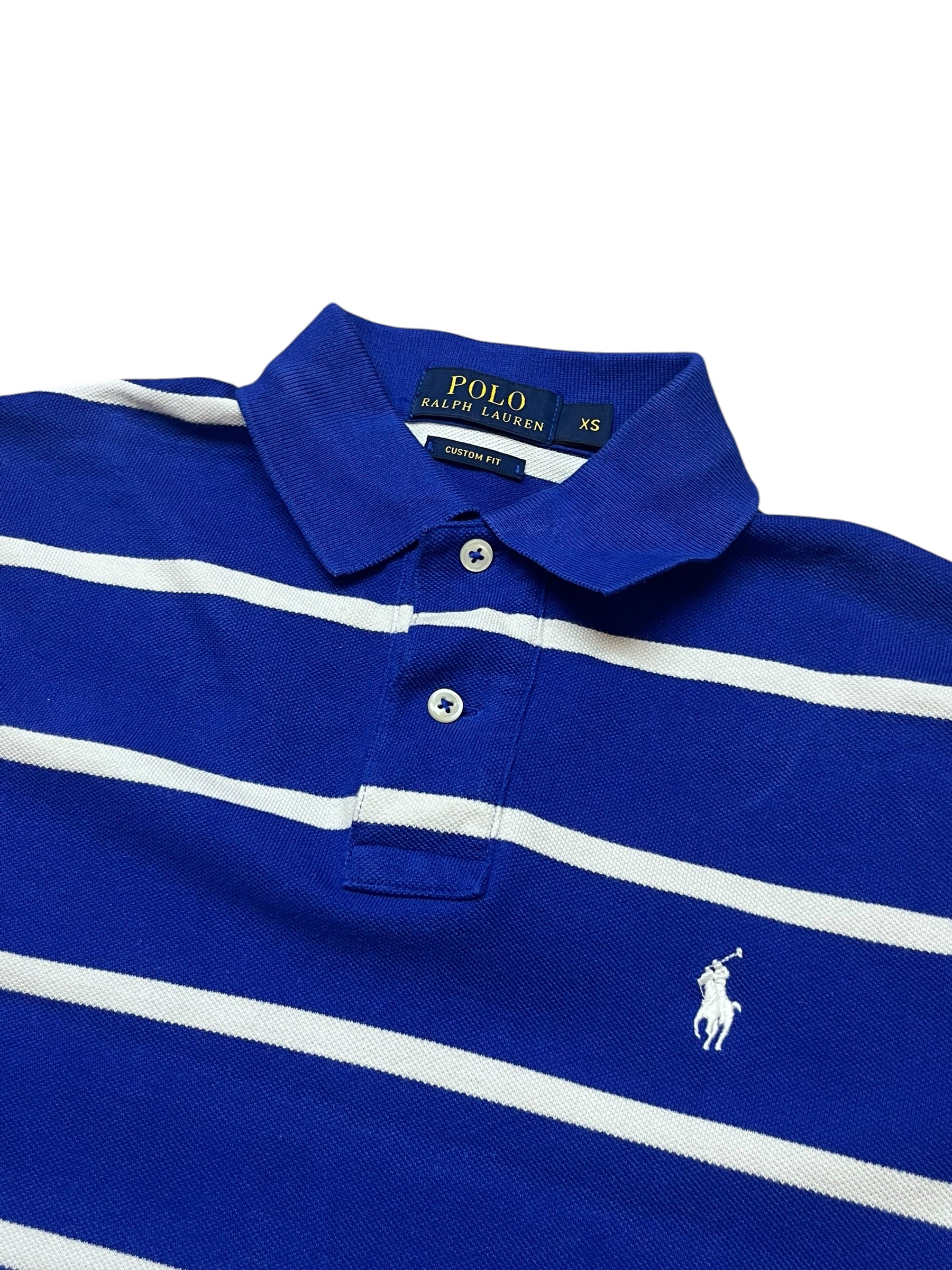 Polo Ralph Lauren Blue Striped Poloshirt (XS)