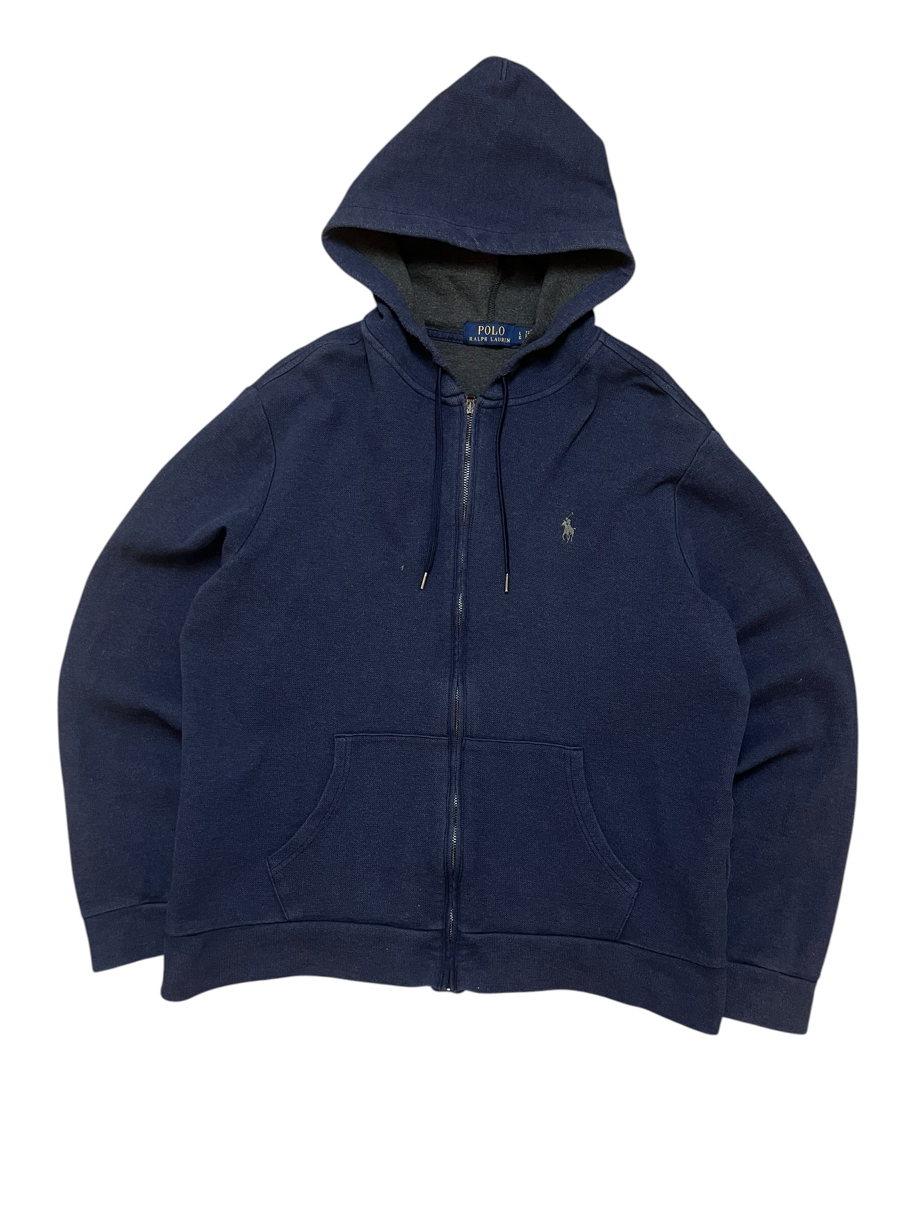Polo Ralph Lauren Navy Full Zip Up Hoodie (L)