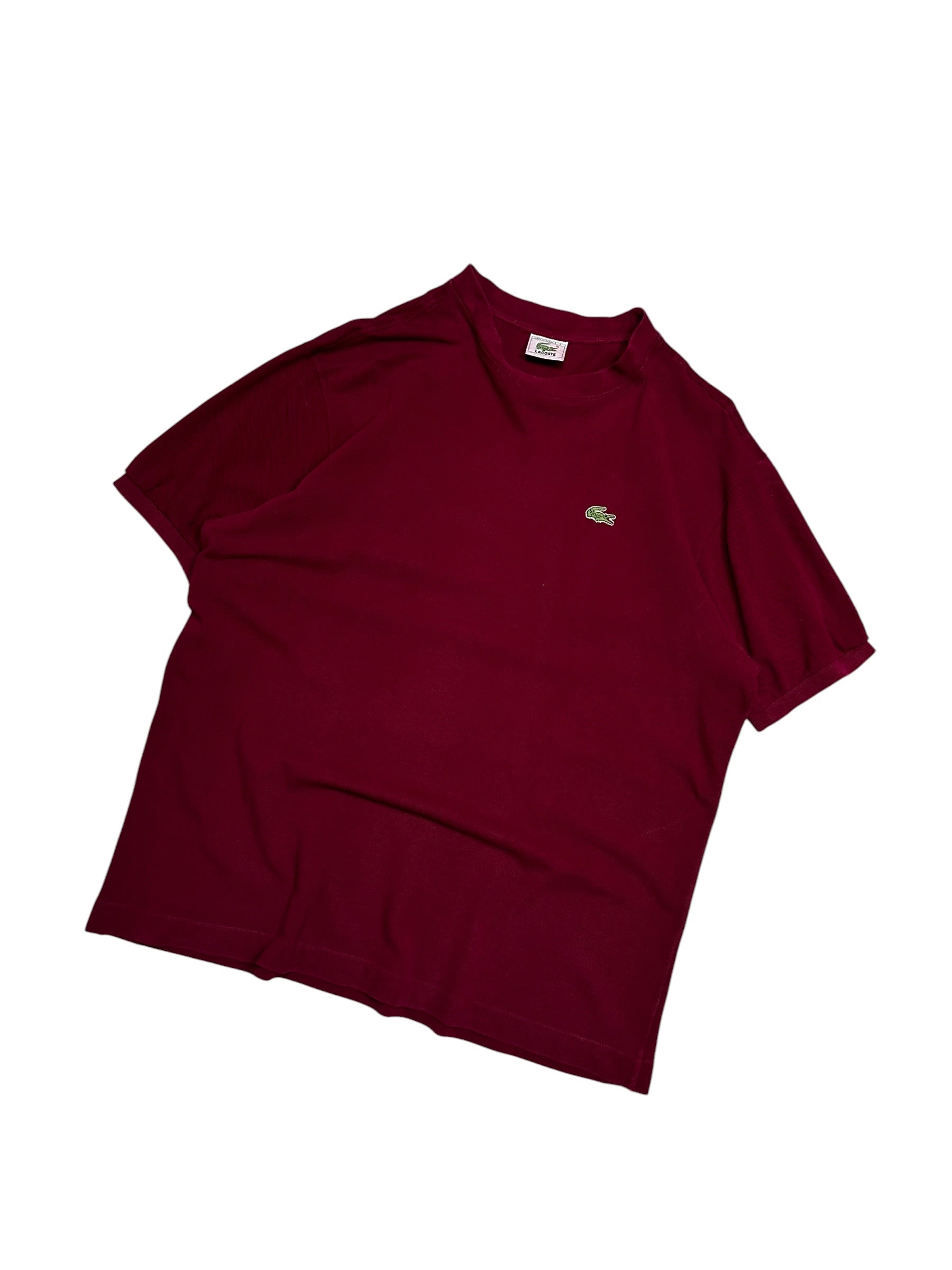 Lacoste Vintage Burgundy Tee