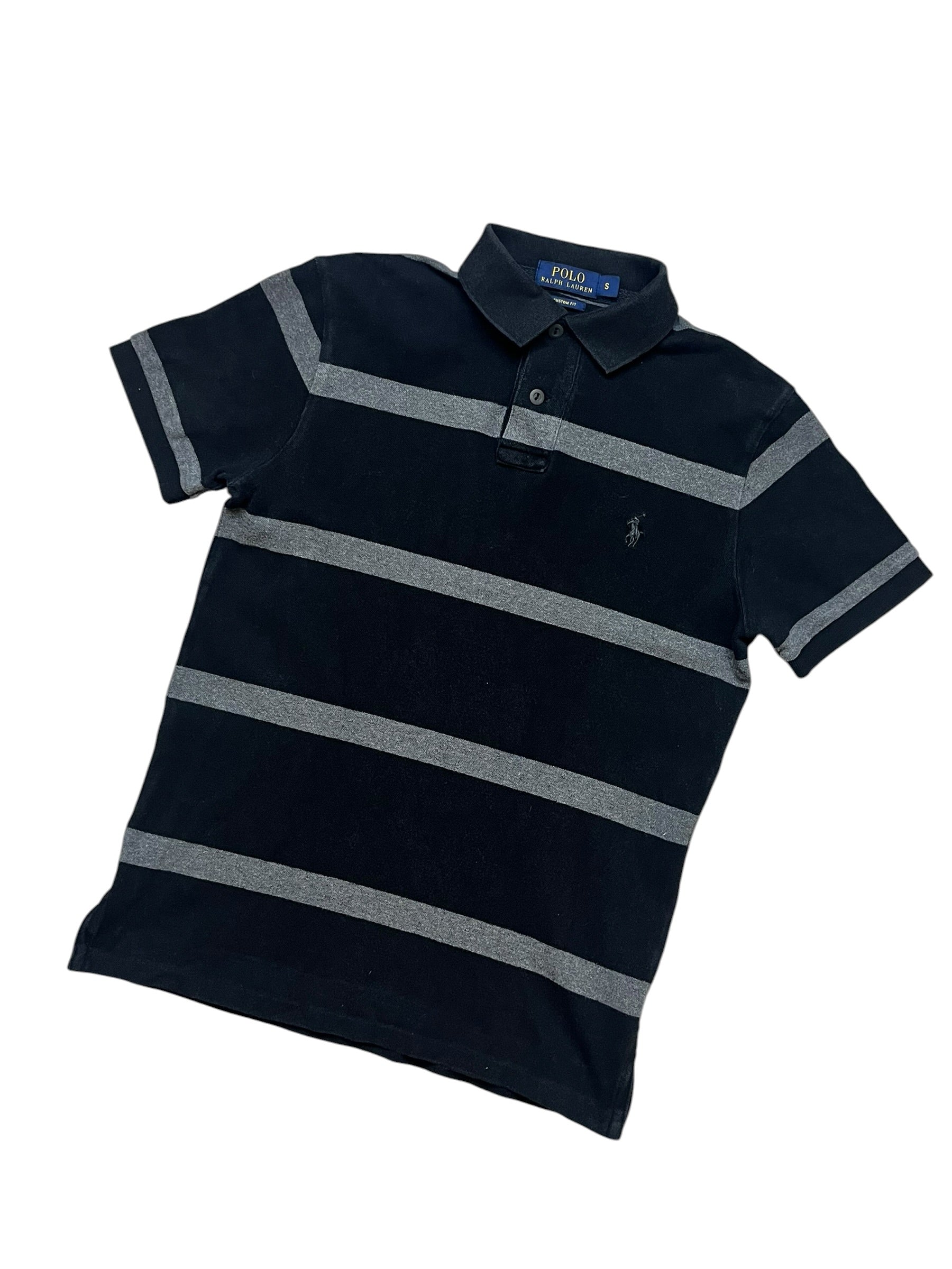 Polo Ralph Lauren Black Striped Poloshirt (S)