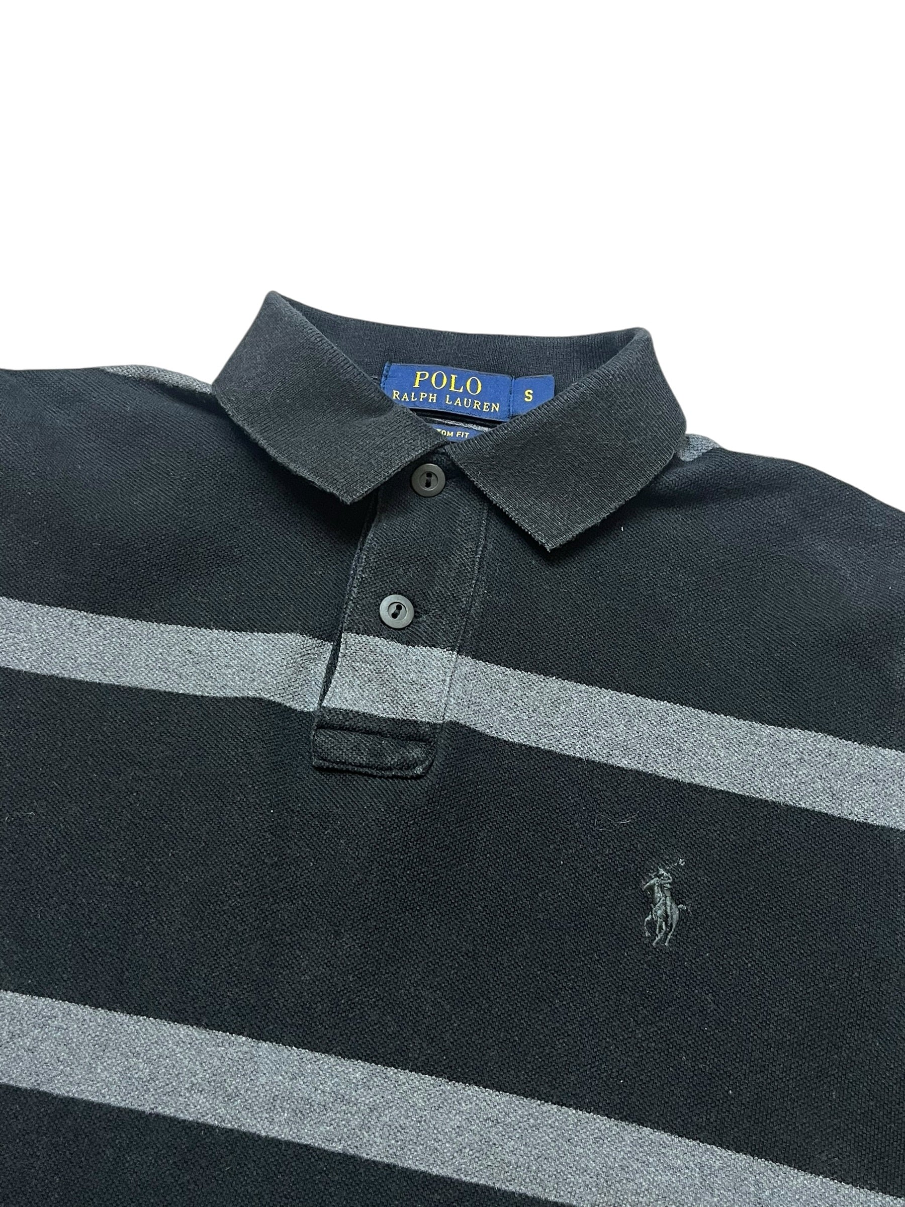 Polo Ralph Lauren Black Striped Poloshirt (S)