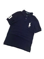 Polo Ralph Lauren Vintage Navy Bigpony Poloshirt (L)