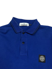 Stone Island Blue Long Sleeve Poloshirt (L)