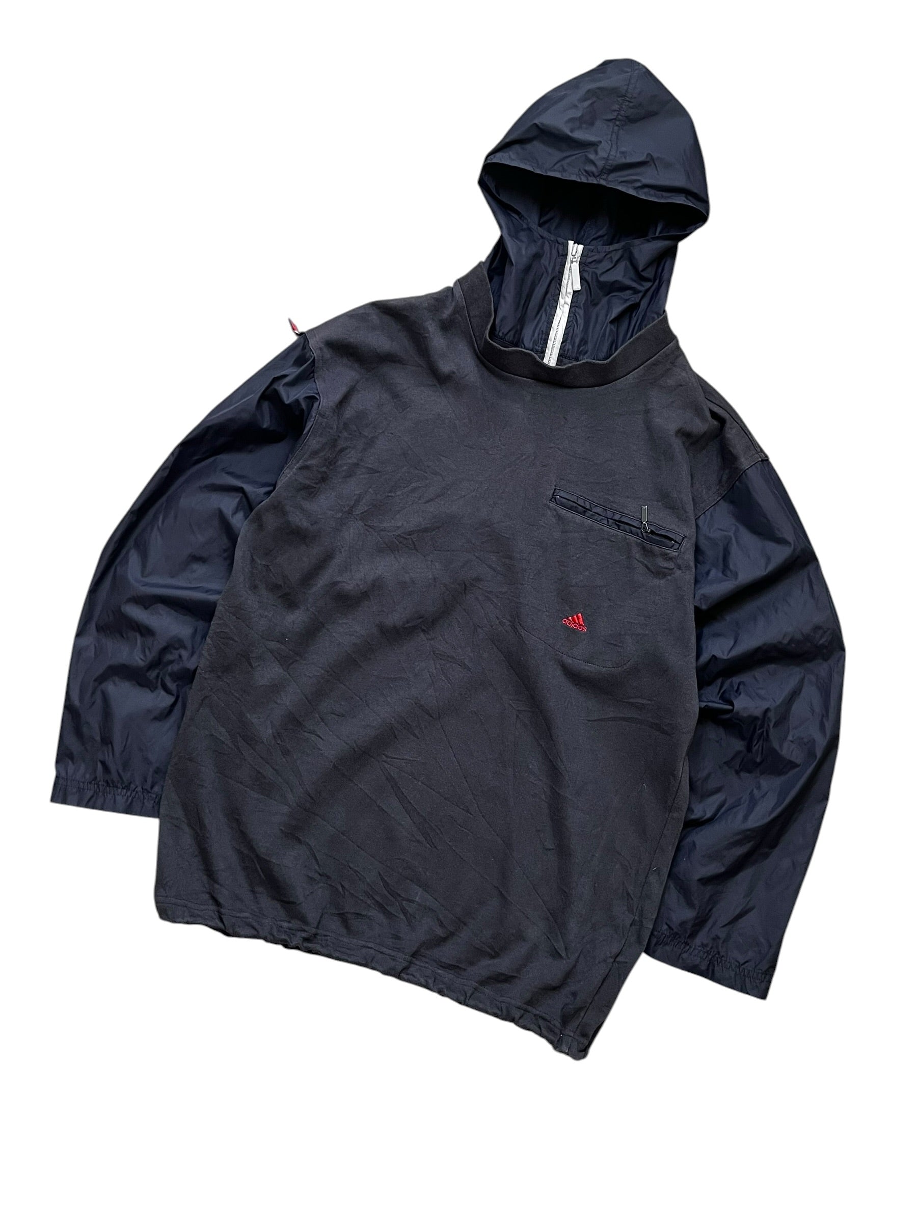 Adidas Vintage '00s Hooded Pullover (M)