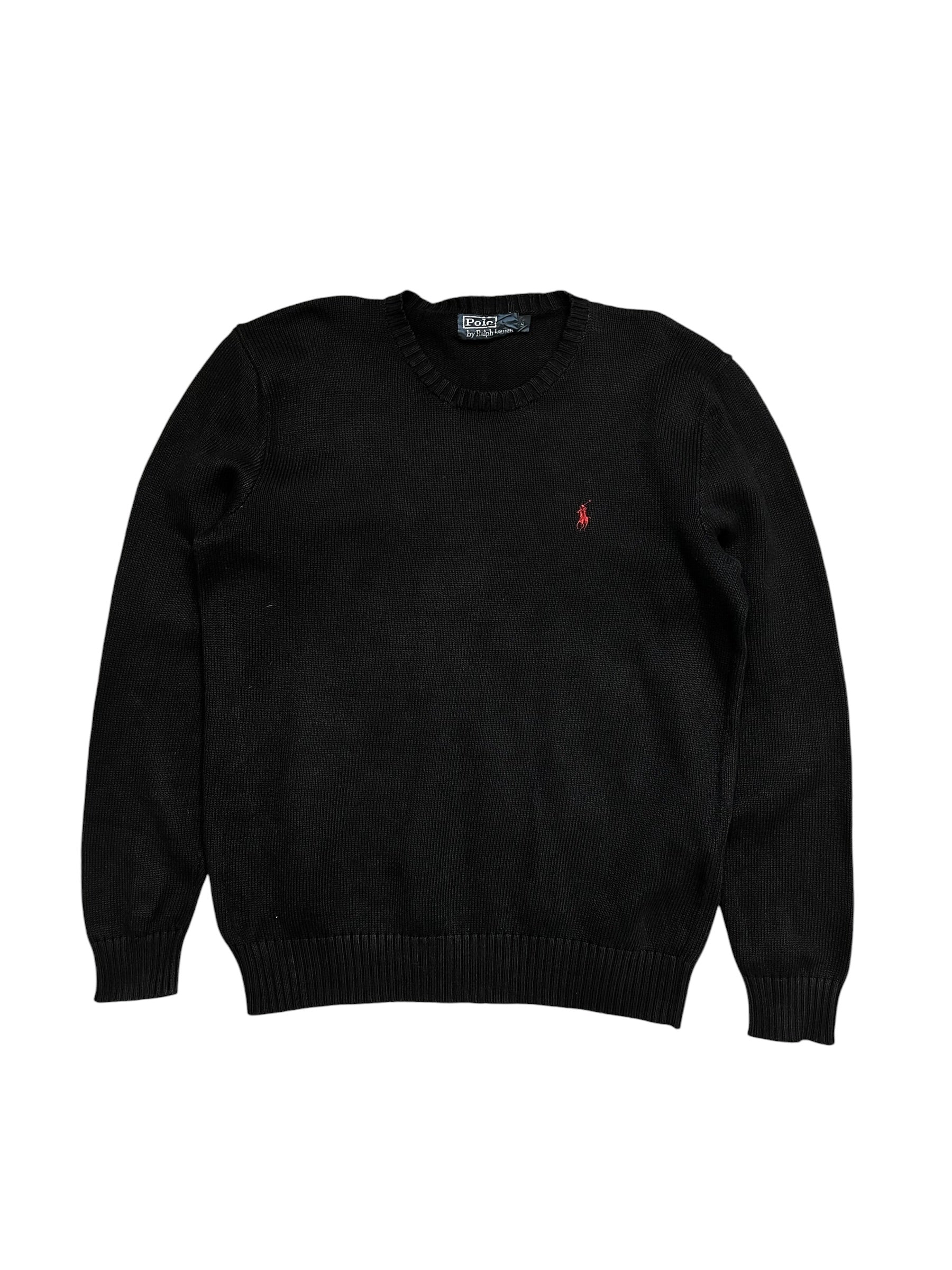 Polo Ralph Lauren Vintage Black Knitted Crewneck (S)