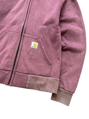 Carhartt Pink Zip Up Hoodie (Women M)