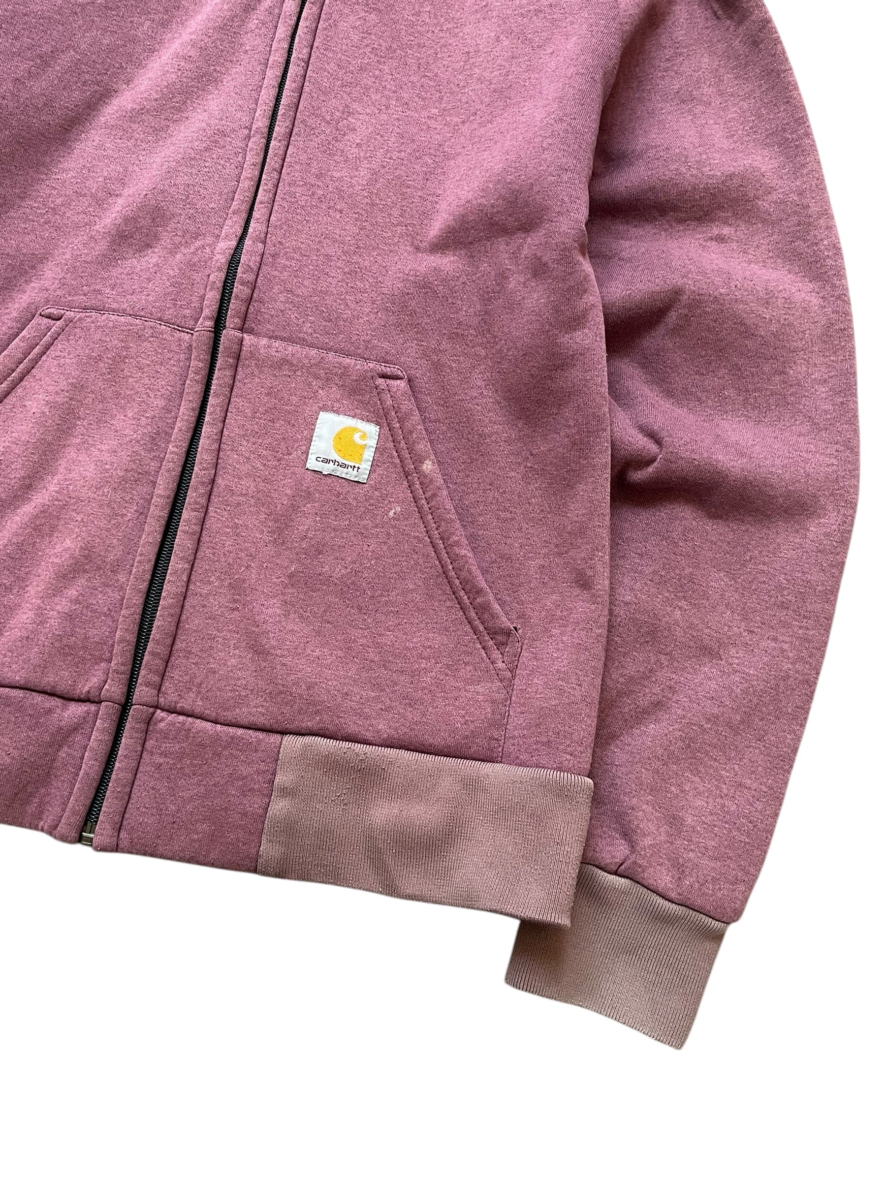 Carhartt Pink Zip Up Hoodie (Women M)
