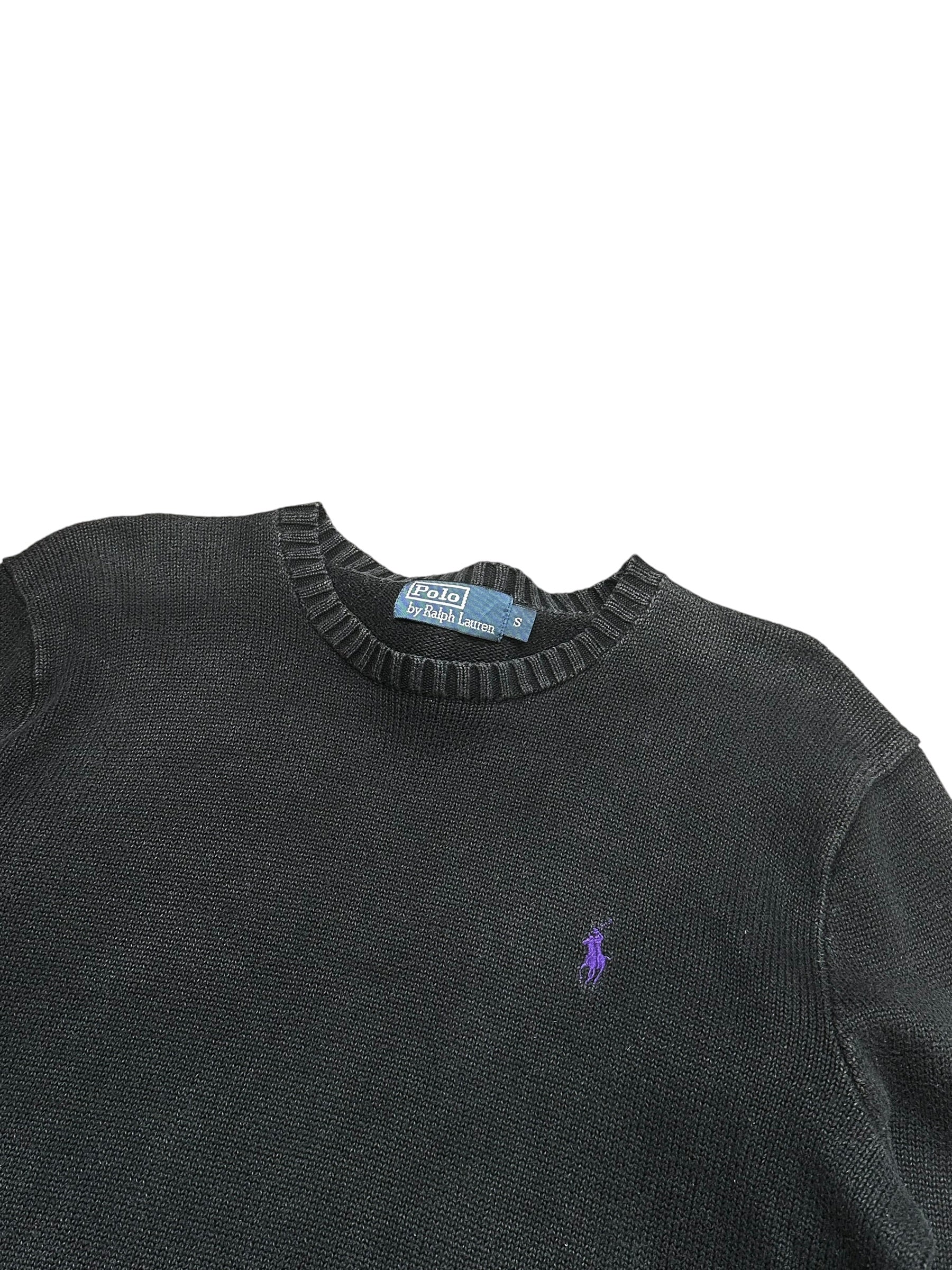 Polo Ralph Lauren Vintage Black Knitted Crewneck (S)