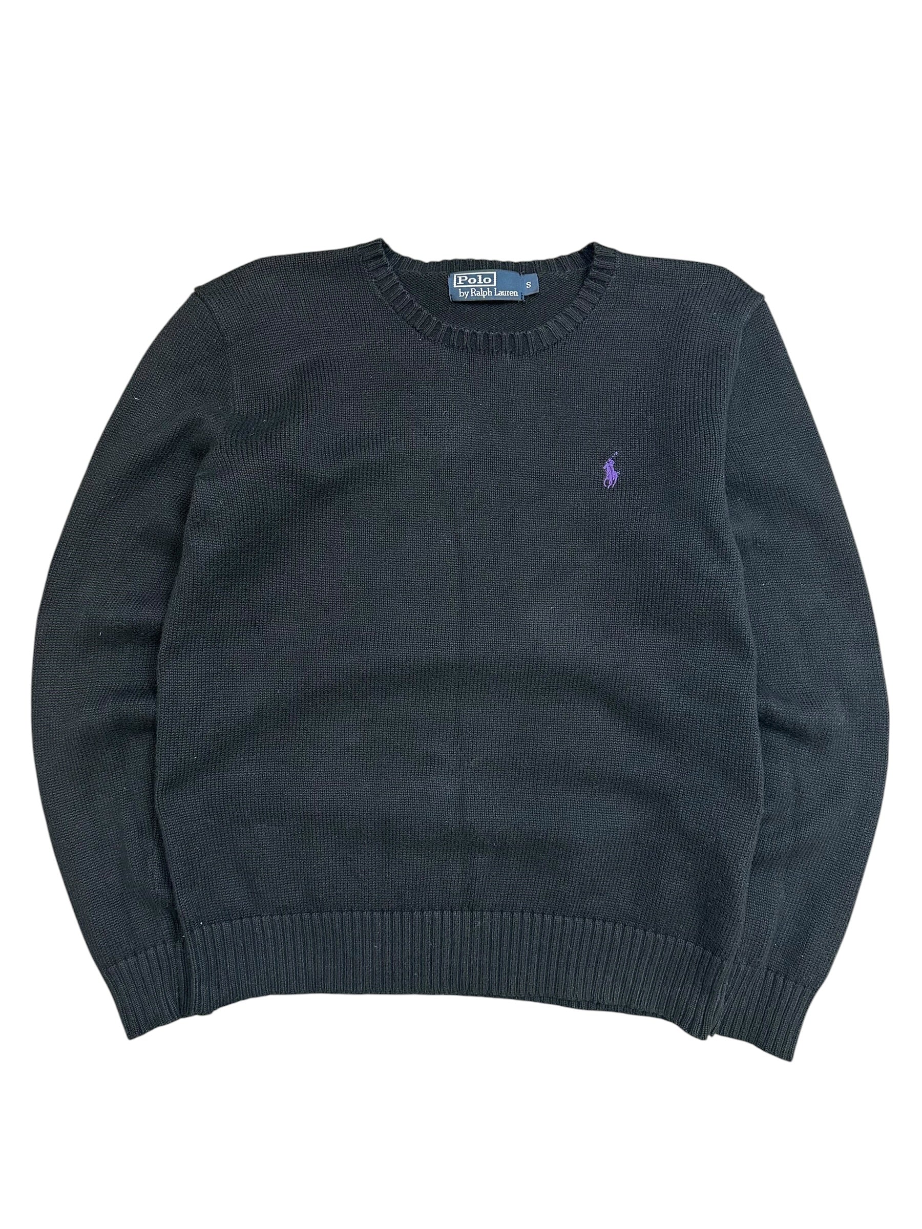 Polo Ralph Lauren Vintage Black Knitted Crewneck (S)