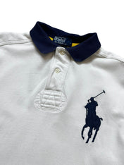 Polo Ralph Lauren White Bigpony Longsleeve Poloshirt (M)