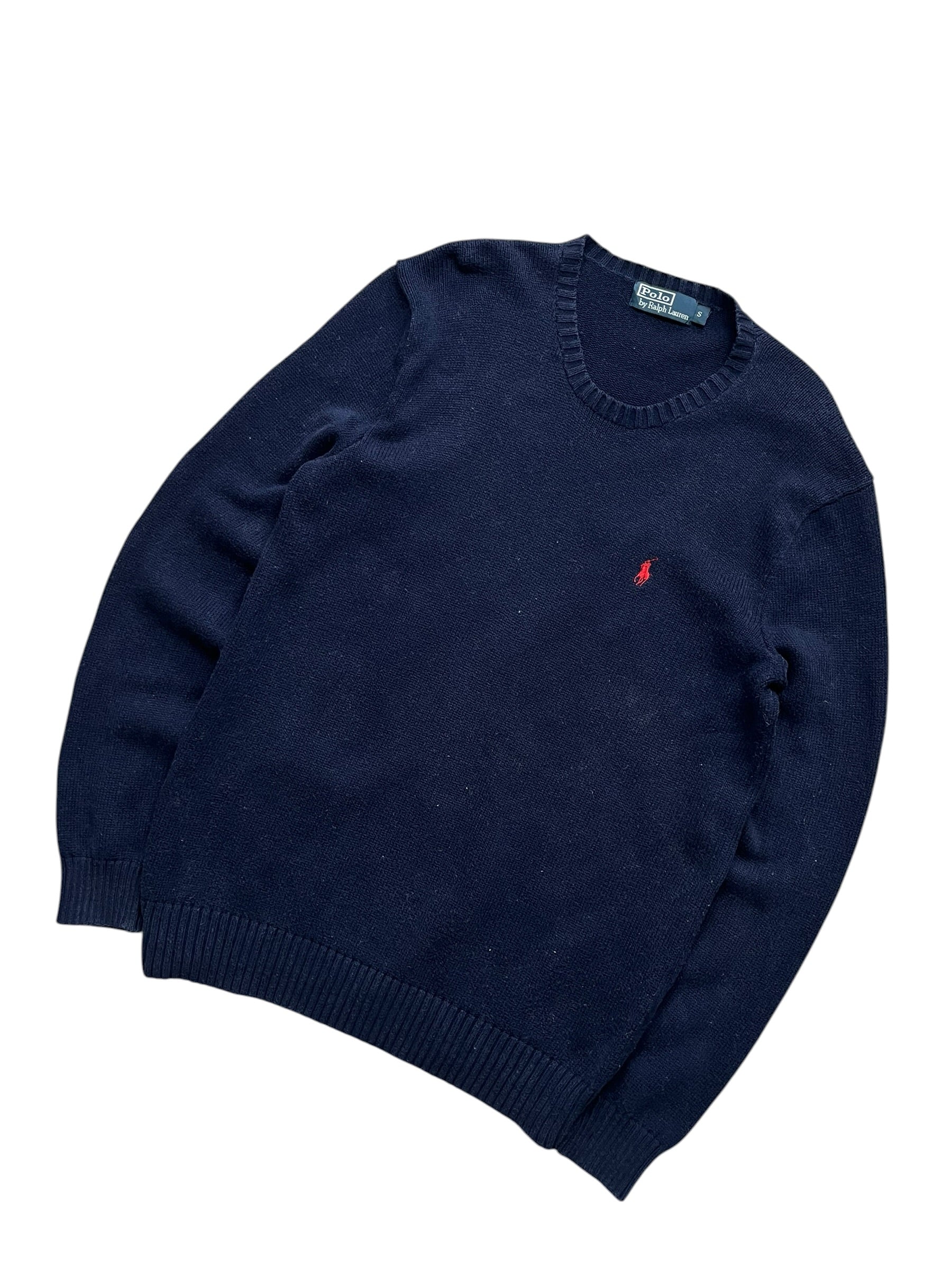 Polo Ralph Lauren Navy Knitted Crewneck (S)