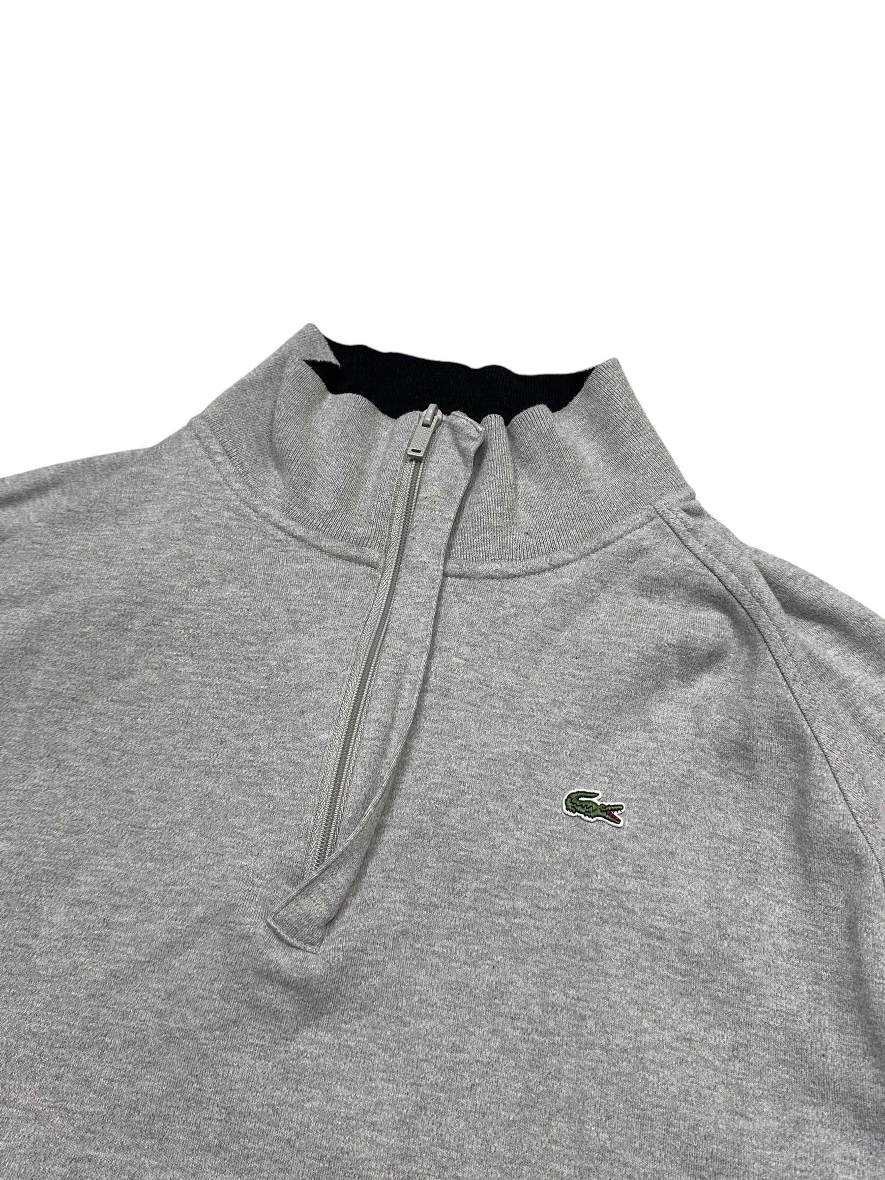 Lacoste Vintage Quarter Zip Pulover (XXL)
