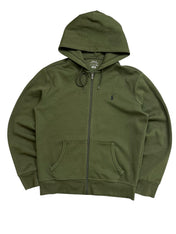 Polo Ralph Lauren Olive Full Zip Up Hoodie (S)