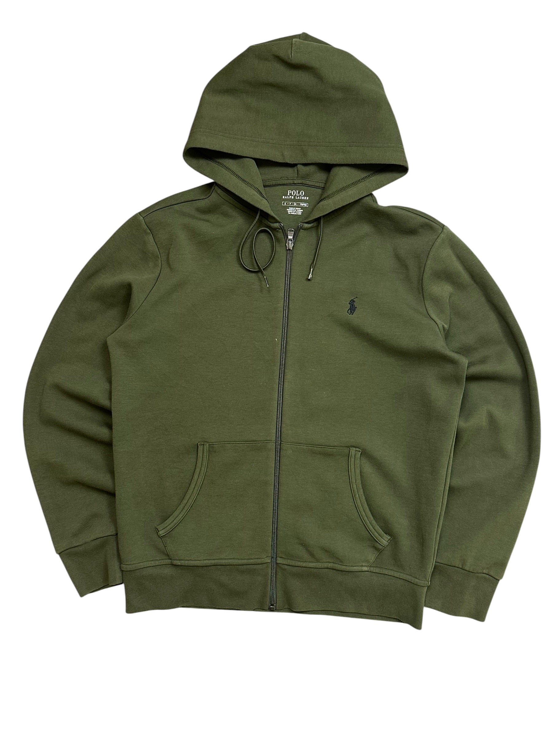 Polo Ralph Lauren Olive Full Zip Up Hoodie (S)