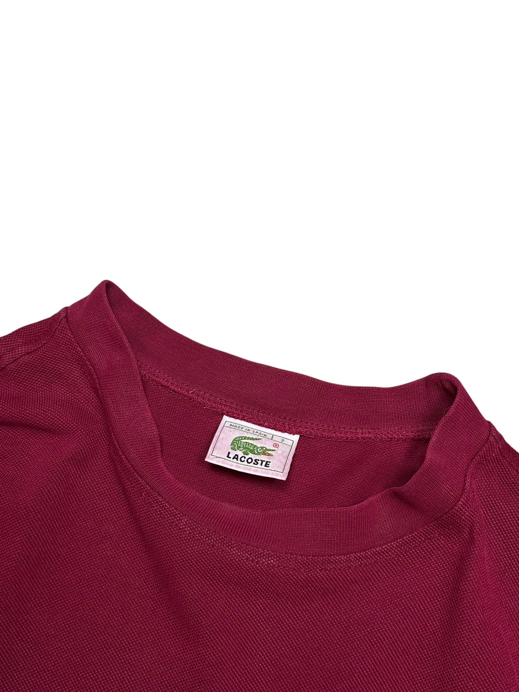 Lacoste Vintage Burgundy Tee
