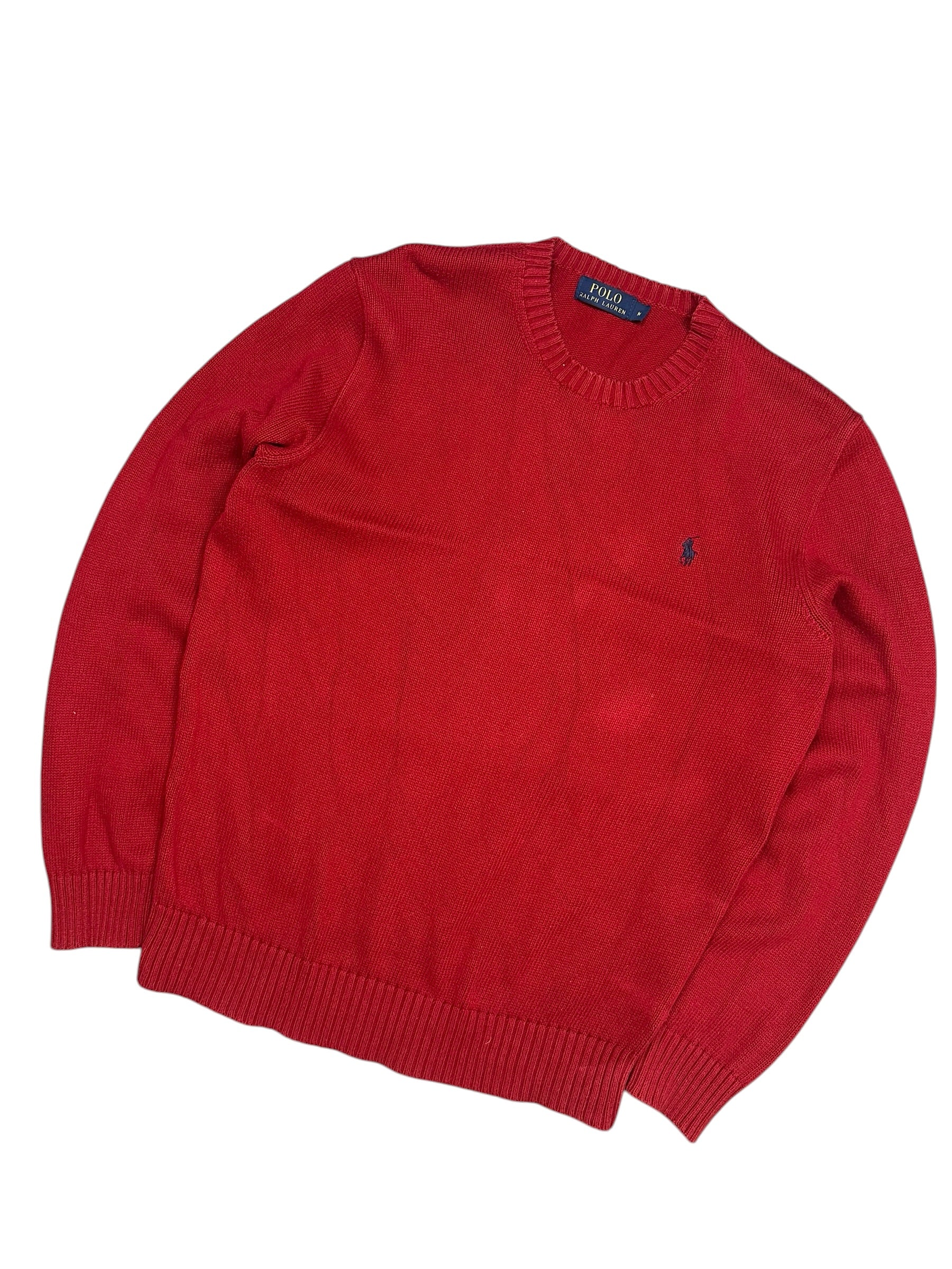 Polo Ralph Lauren Red Knitted Crewneck (M)