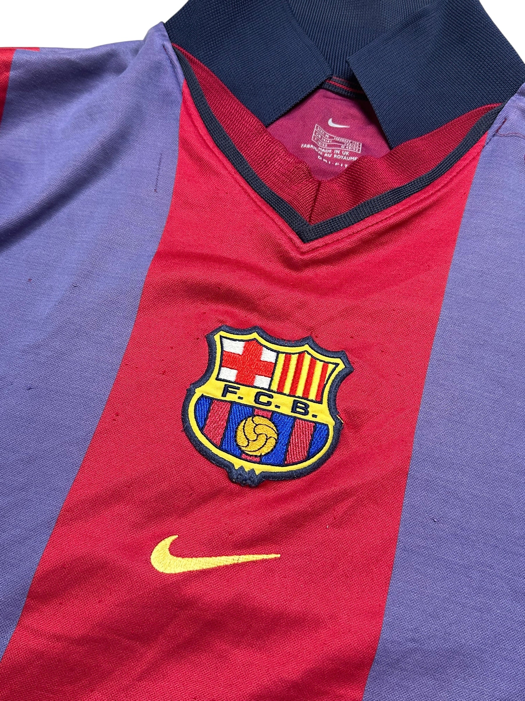 Nike FC Barcelona 1999/00 Centenary home Jersey (M)