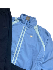 Nike vintage világoskék sportdzseki és sötétkék melegítőnadrág streetwear szett