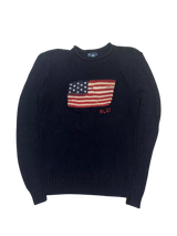 Ralph Lauren Vintage USA Flag Crewneck Sweater (S-M)