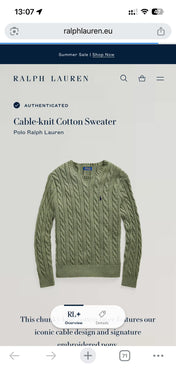 Polo Ralph Lauren Crewneck (S)