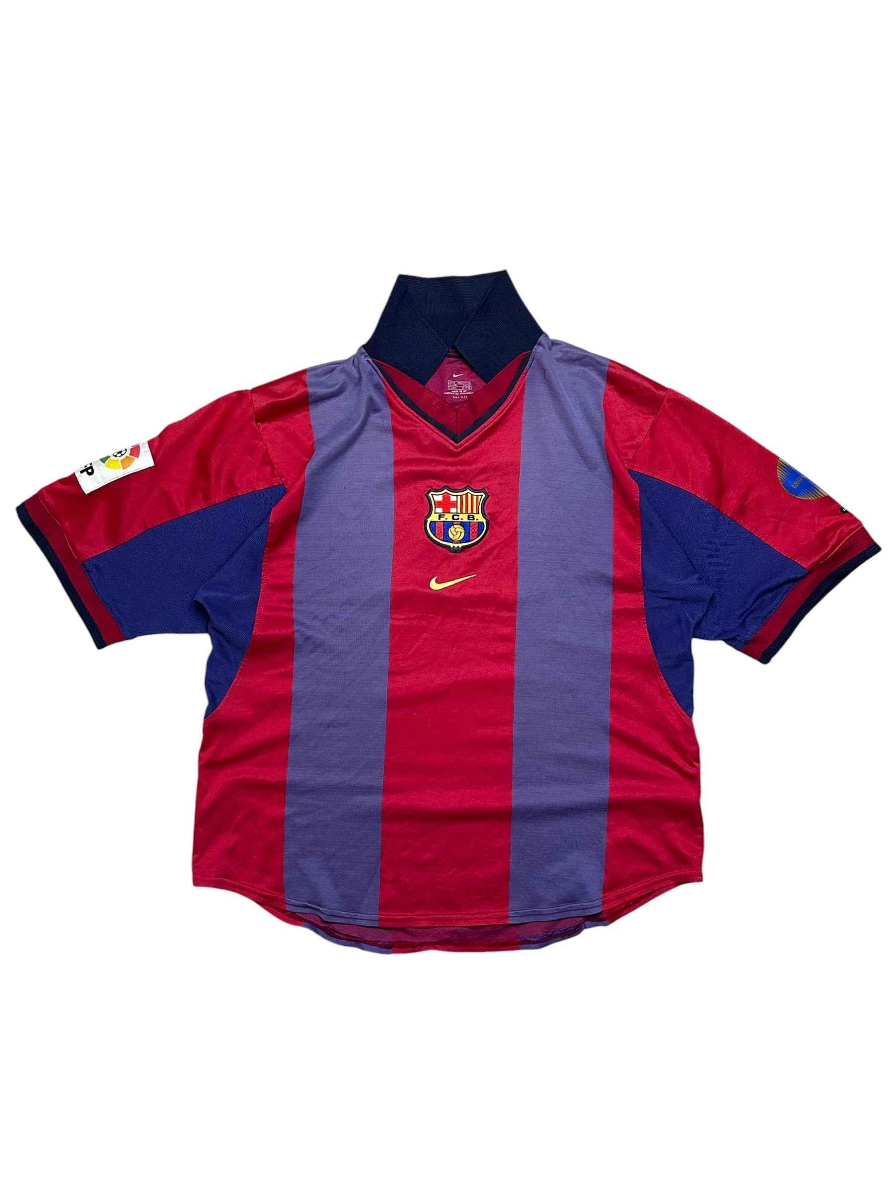 Nike FC Barcelona 1999/00 Centenary home Jersey (M)