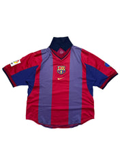 Nike FC Barcelona 1999/00 Centenary home Jersey (M)