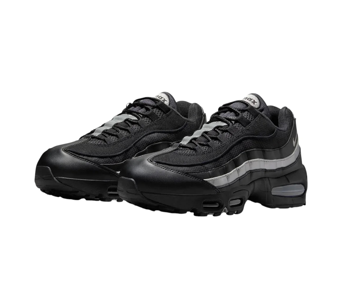 Nike Air Max 95 Black White Metallic Silver (39)