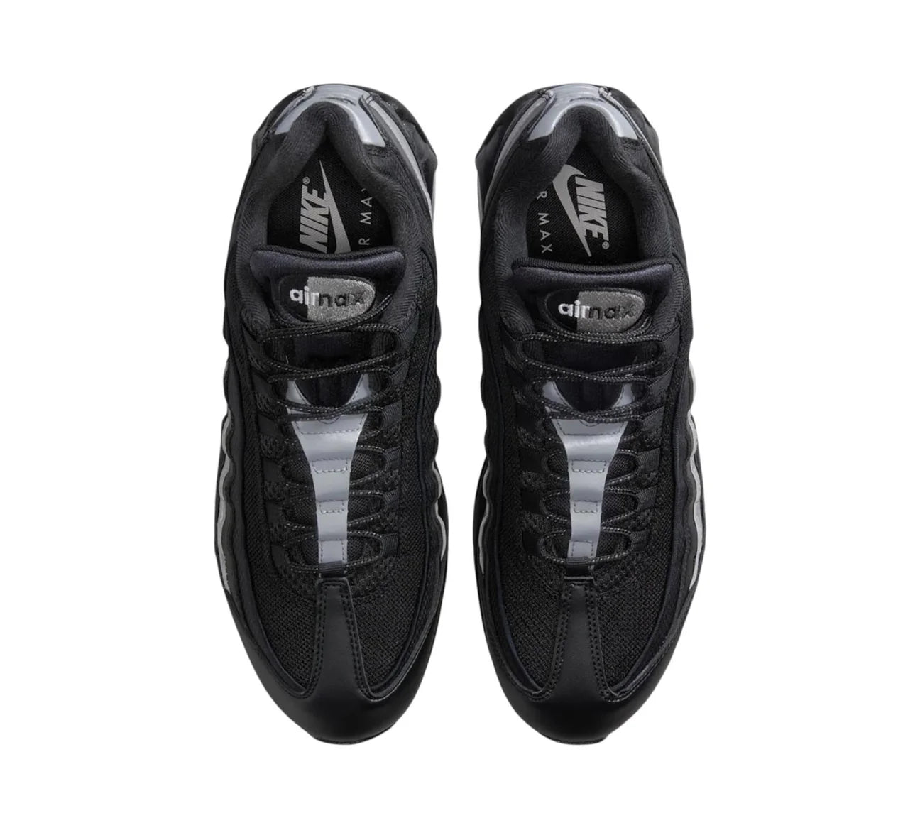 Nike Air Max 95 Black White Metallic Silver (39)