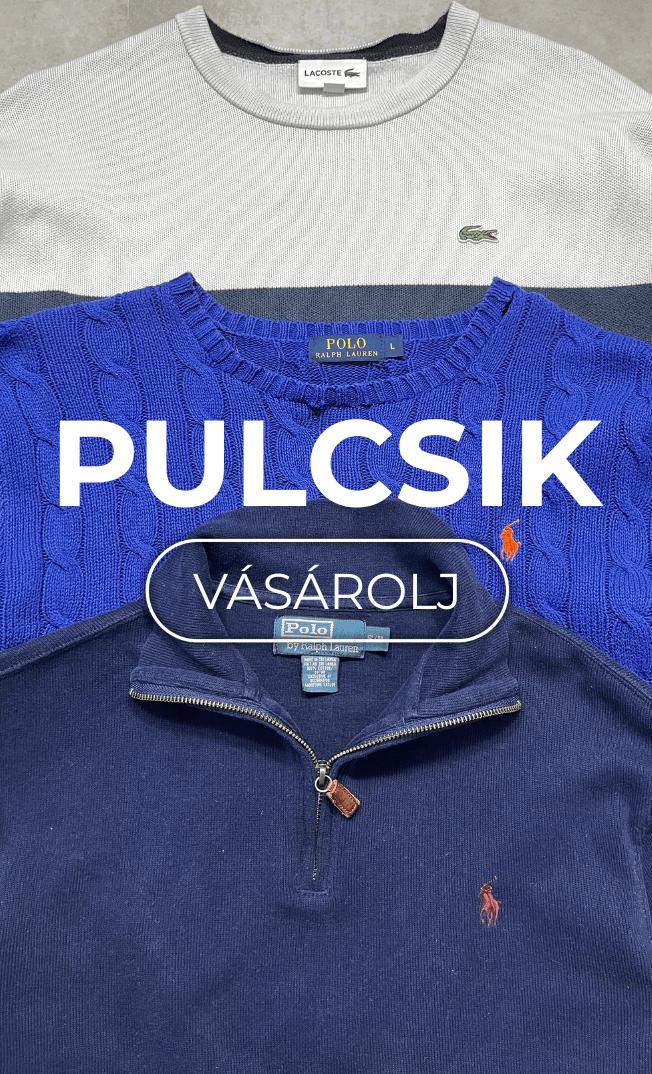 Vintage Lacoste és Polo Ralph Lauren pulóverek, férfi streetwear kollekció, vásárlási felhívás