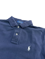 Candy Streetwear sötétkék Polo Ralph Lauren férfi pólóing hímzett logóval és klasszikus gallérral