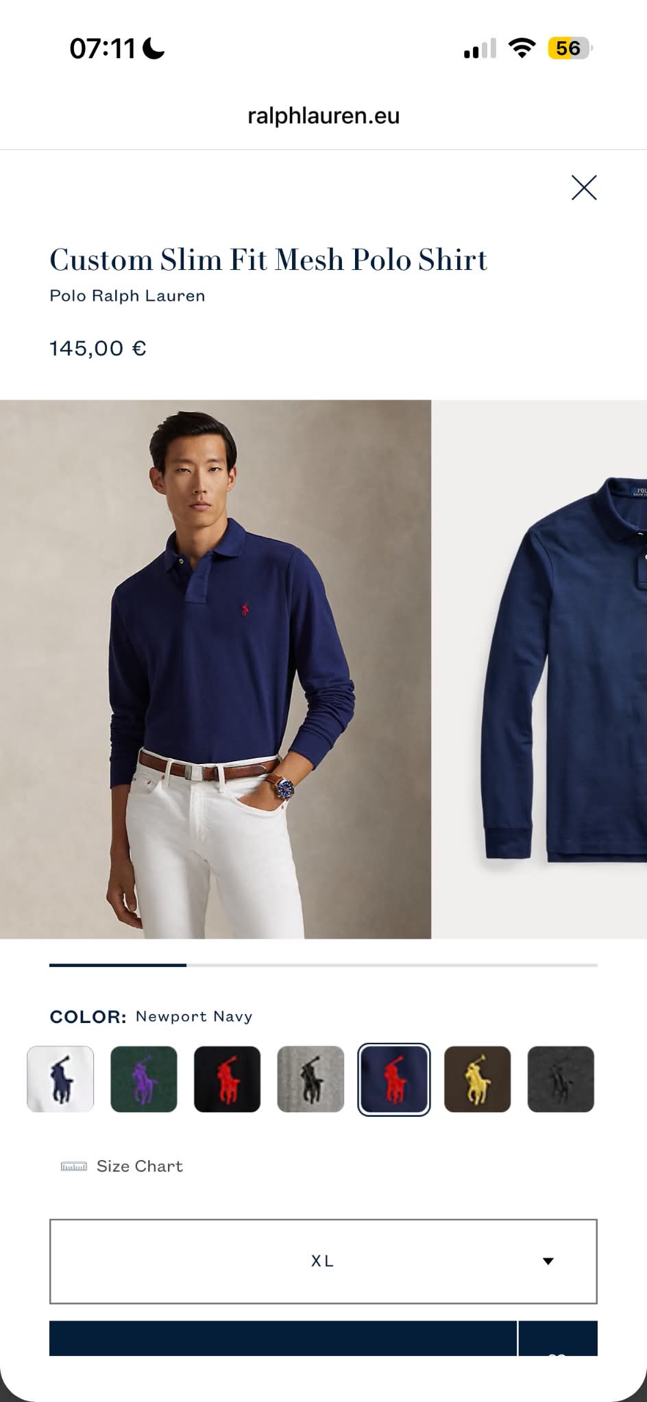 Polo Ralph Lauren Longsleeve Poloshirt (XL)