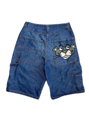 BIG PRINT Y2K Denim Shorts (M-34)